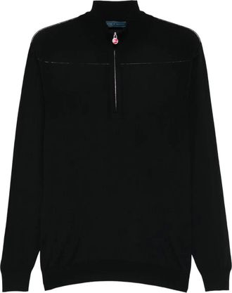 Kiton half-zip sweater - men - Wool - L - Black