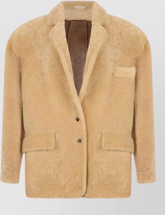 The Mannei trasona blazer shearling effect design