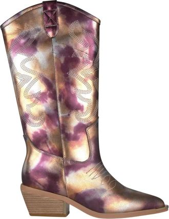 Alma En Pena Speciale Cowboylaars - Dames - Cowboylaarzen - Paars - 37 EU - Leer - Schoenen