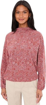 Royal Robbins Salathe Sun Hoodie Long Sleeve Womens Clothing Mahogany Solar Print : XS, Polyester