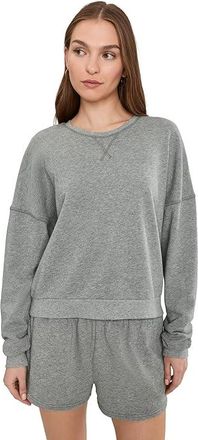 Honeydew Intimates Weekend Club Long Sleeve Shorties Set Womens Pajama Sets Heather Grey : MD, Cotton