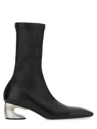 Jil Sander Black Leather Boots