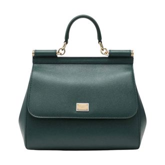 Dolce & Gabbana Handbags, female, Green, Size: ONE SIZE Sicily Borsa a mano