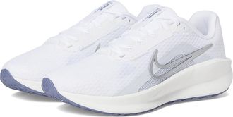 Nike Downshifter 13 Womens Shoes White/Metallic Silver/Football Grey/World Indigo/Summit White : 11.5 B - Medium, Textile