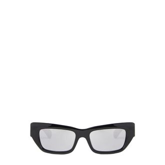 Gucci Accessoires, unisex, Zwart, ONE Size, Rechthoekige Zonnebril