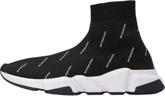 Balenciaga Speed 1.0 Sneakers Black Logo Print 506336W06501006
