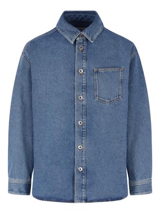 Loewe chest-pocket overshirt - Blue