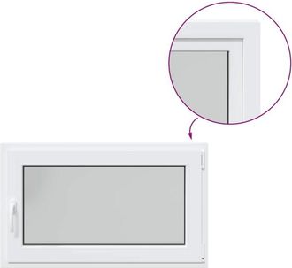 vidaXL Vidaxl - Ventana De S&oacute;tano risor 100x50 Cm Oscilobatiente Din Derecha Blanca