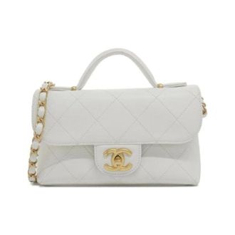 Chanel Pre-owned Caviar Skin Shoulder Bag - Dames - Pre-owned - Wit - Maat: ONE Size Leer