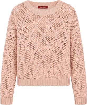 Max Mara Truien & Vesten, Dames, Roze, S, Wol, Ellade Sweater
