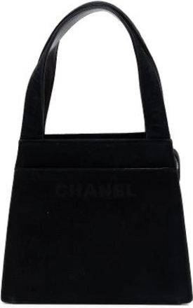 Chanel Pre-owned Suede Handbag - Dames - Vintage Handtas - Zwart - ONE Size - Su&egrave;de - Vintage