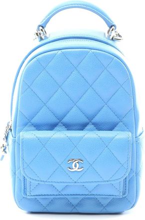 Chanel Matelasse Leather Backpack Blue