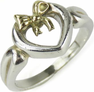 Tiffany & Co. Heart Yellow Gold (18K) Silver 925 Band Ring (Pre-Owned)