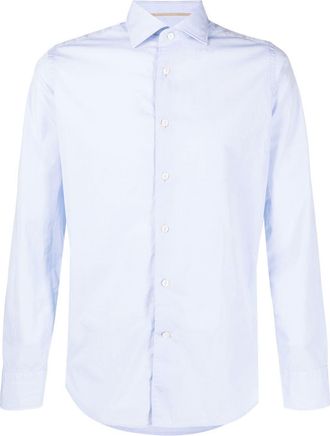 Tintoria Mattei Long-sleeved cotton shirt - men - Cotton - 39 - Blue