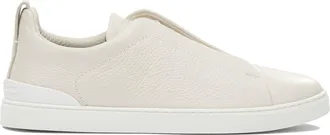 Ermenegildo Zegna Triple Stitch Sneakers & Slip-On White