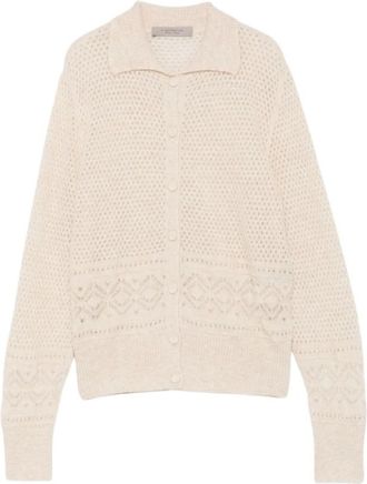 D.exterior 6Vani Cardigan - Dames - Vesten - Beige - L - Truien & Vesten
