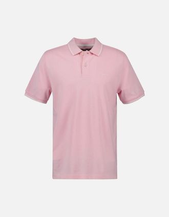 GANT Mens Regular-Fit Short Sleeve Polo Shirt - Pink - Size: 38