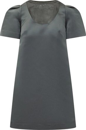 Tela Ethel Jurk - Dames - Korte kleedjes - Grijs - M - Polyester - Kleedjes