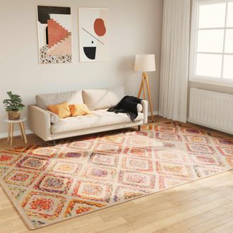 vidaXL Alfombra Lavable Antideslizante Multicolor 190x300 Cm Vidaxl
