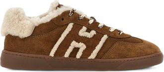 Hogan Brown Cool Allacciato H Pelo Suede Sneakers