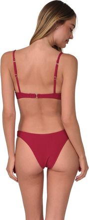 Swim Systems Maddie Bikini Swim Bottoms in Cherry Pie Scrunch at Nordstrom, Size X-Large