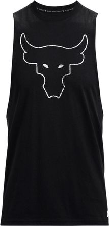 Under Armour Project Rock Brahma Bull Tank Black White 1371215-001