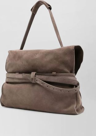 Moschino shoulder bag shopper adjustable strap suede