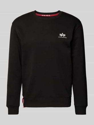 Alpha Industries Alpha Industries Sweatshirt mit Label-Print in Black, Größe XXL