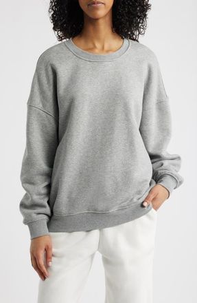 Florence By Mills Cozy Crush Oversize Sweatshirt in Heather Grey at Nordstrom, Size Xx-Small