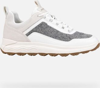 Geox Scarpe Spherica 4x4 Donna Grigio/bianco