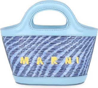 Marni Handbags, female, Blue, Size: ONE SIZE Tropicalia Micro