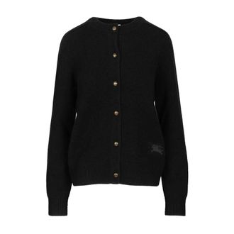 Burberry Cashmere Cardigan - female - Burberry - Cashmere Knitwear - Black - L - Knitwear
