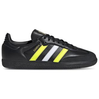 adidas Kids Originals Samba - Boys Grade School Shoes Matte Gold/Black/Solar Yellow Size 05.0