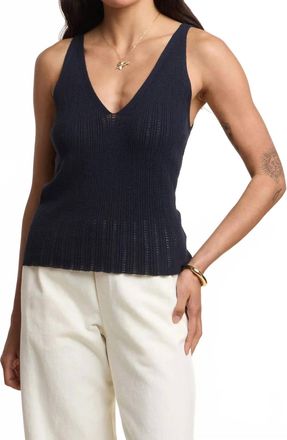 Velvet Lorena Tank In Navy