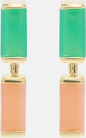 Aliita Compuesta 9kt gold earrings with gemstones