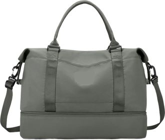 Generic Weekender Bags,Compatible For Women,Personal Item Travel Bag with Shoes Compartment,Overnight Duffel with Toiletry(Olive Green)