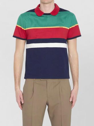 Versace cotton jersey polo shirt short sleeves