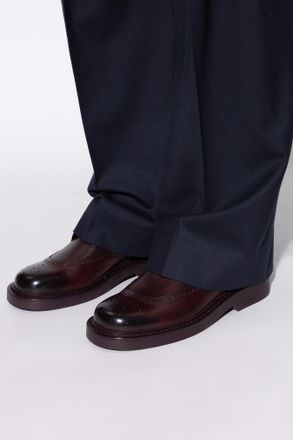 Jimmy Choo London Rowan Brogue Derby Shoes, Mens, Brown