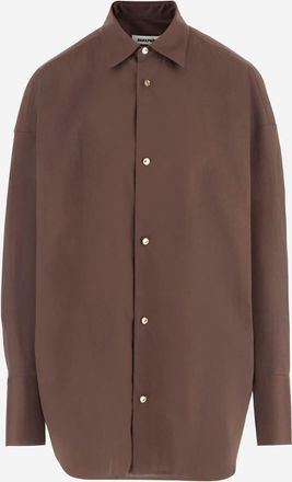 Darkpark Oversized Shirt In Stretch Cotton Blend