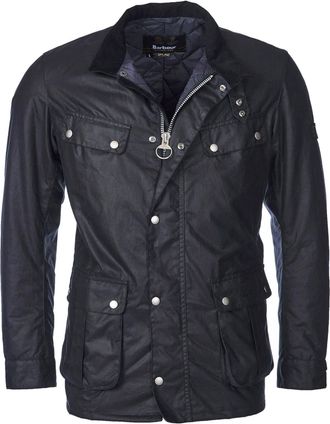 Barbour Duke Waxed Jacket Navy MWX2140NY