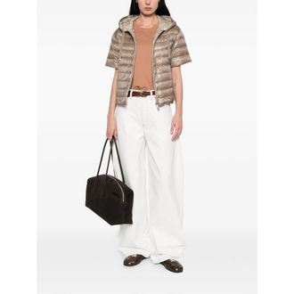 Herno Quilted Polyamide Hooded Down Jacket - Beige
