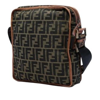 Fendi Pre-owned Canvas Crossbody Bag - Dames - Pre-owned - Bruin - Maat: ONE Size Leer