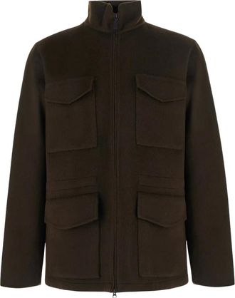 Aspesi Giacca con zip e collo alto - - Jackets - Uomo - Marrone - 2XL