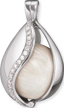 Engelsrufer Womens ERP-20-TEAR-ZI-XS Ladies Tear Charm Silver Sterling - One Size