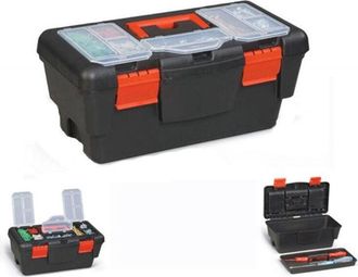 Trade Shop Trade Shop - Cassetta 55cm 22 Porta Utensili Valigetta Borsa Attrezzi In Plastica Minuteria 55.5x29.5x26.5cm