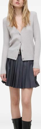 Iro Devora ribbed button-up cardigan - Grey