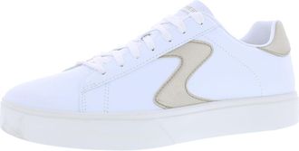 Skechers Womens Court Classics Eden Lx Distressed Sneakers, White-gold, 7 UK
