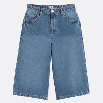 La Redoute Collections Lange bermuda in jeans