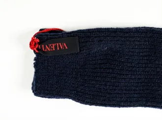 Valentino Ribbed Knit Socks - Black