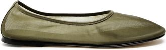 Dear Frances Balla Mesh Ballet Flats - Khaki - 40 (IT40 / UK7)